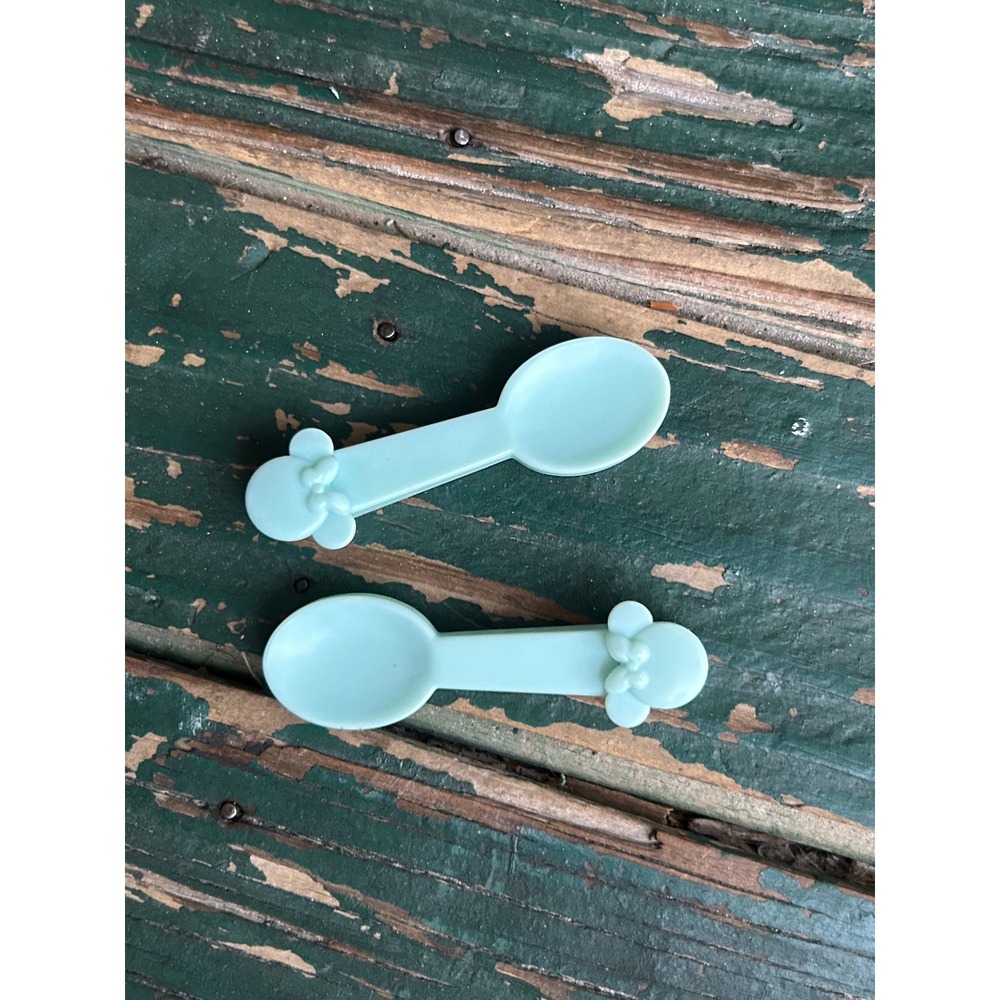 Disney Mickey Mouse Plastic Spoons blue Set of 2 Kids Utensils